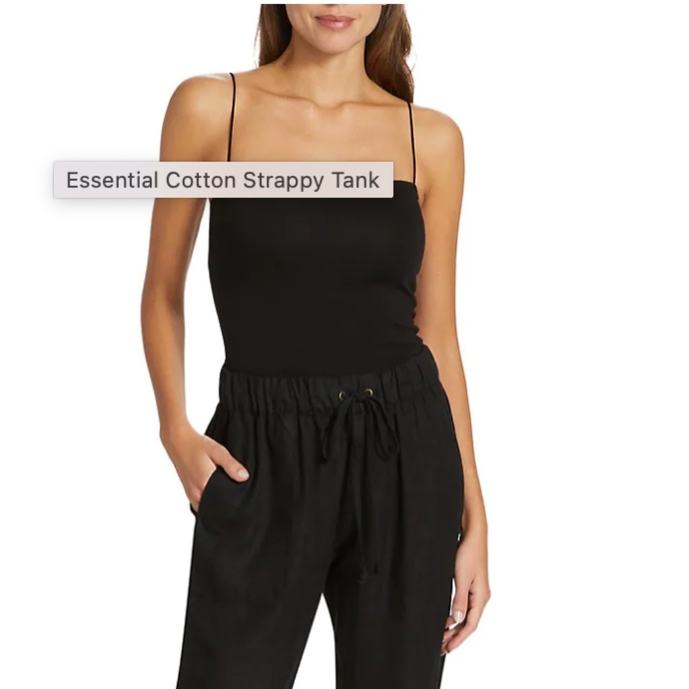 ENZA COSTA strappy tank size M top black